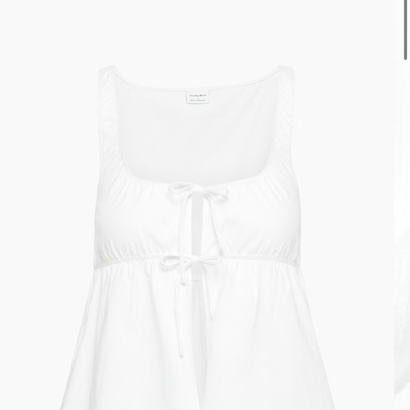 Sunday Best Tops - Sunday Best White Sleeveless Chemise